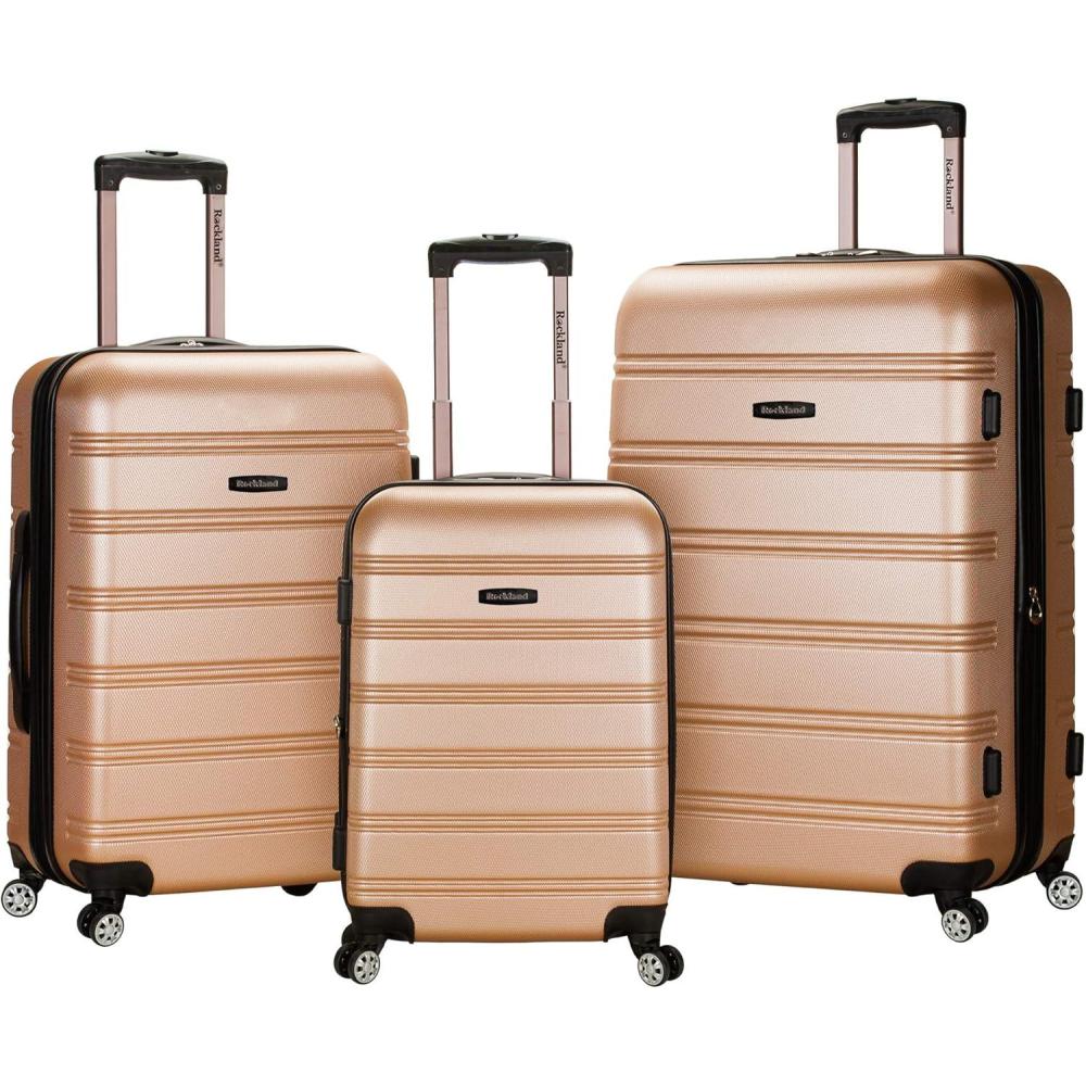 imageRockland Vara Softside 3Piece Upright Luggage Set Acu Camo 3Piece Set 20 inch28 inch22 inch duffelCHAMPAGNE