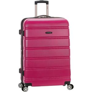 Rockland Vara Softside 3-Piece Upright Luggage Set, Acu Camo, 3-Piece Set (20 inch/28 inch/22 inch duffel)(MAGENTA)