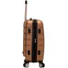 Rockland Melbourne Hardside Expandable Spinner Wheel Luggage Set, White, Carry-On 20-Inch and Tote 14-Inch(Brown)