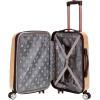 Rockland Melbourne Hardside Expandable Spinner Wheel Luggage Set, White, Carry-On 20-Inch and Tote 14-Inch(Champagne)
