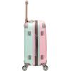 Rockland Melbourne Hardside Expandable Spinner Wheel Luggage Set, White, Carry-On 20-Inch and Tote 14-Inch(Mint)