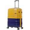 Rockland Melbourne Hardside Expandable Spinner Wheel Luggage Set, White, Carry-On 20-Inch and Tote 14-Inch(Two Tone Navy)