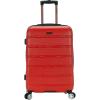 Rockland Melbourne Hardside Expandable Spinner Wheel Luggage Set, White, Carry-On 20-Inch and Tote 14-Inch(Red)