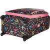 Rockland Fusion Softside Spinner Wheel Luggage, Peace, 3-Piece Set (20/24/28)(Peace)