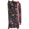 Rockland Fusion Softside Spinner Wheel Luggage, Peace, 3-Piece Set (20/24/28)(Peace)