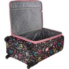 Rockland Fusion Softside Spinner Wheel Luggage, Peace, 3-Piece Set (20/24/28)(Peace)